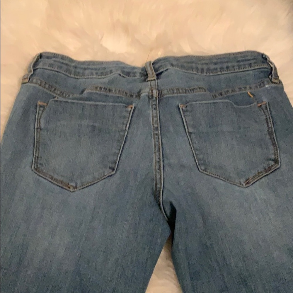 Low rise skinny jeans